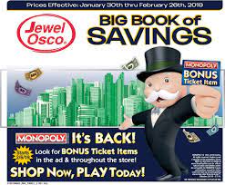 Monopoly game is back at albertsons family of stores (this includes safeway. Jewel Osco Flyer 01 30 2019 02 26 2019 Page 1 Weekly Ads
