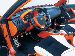 2003 Hyundai Tiburon Gt Modified By Apc Tuscani Orange White And Black Interior Custom Hyundai Tiburon Hyundai Orange Car
