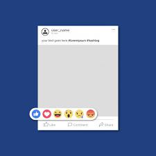 Download Free Facebook Post Template With Emoticons Svg Dxf Eps Png PSD Mockup Templates