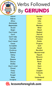 Seeing as it is listed under the word definition i assume it is something that is normally referred to as a noun, like the working of an engine. Verbs Followed By Gerunds Lessons For English