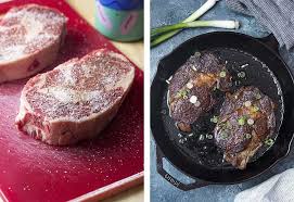 Pan Seared Steak With Horseradish Sauce Just A Little Bit Of Bacon Recipe In 2020 Pan Seared Steak Seared Steak Steak On Stove