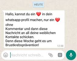 Jaja, diesen kettenbrief gibt es ewig! Whatsapp Hallo Kannst Du Ein In Dein Whatsapp Profil Machen