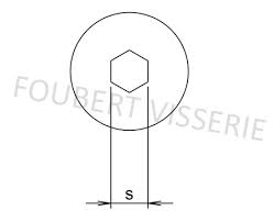 Bouchon hexagonal creux a collerette cle de 5 inox a2 1/8 x 11 gaz. Empreinte Vis Metaux Tete Cylindrique Extra Basse Hexagonale Creuse Www Foubert Visserie Com