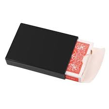 You're going to want to have a deck of cards, including the deck's box, scissors, some scraps of cardboard, some clear tape and some glue. Magic Card Casedeck Disappearing Vanishing Magic Card Case Close Up Magic Trick Box Fun Poker Vanishing Case 9 4 7 1 9cm Magicstuff Store
