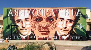 Schiacciata dagli abusi del potere di gente infame, che non sa cos'e il pudore, g f#m7 g si credono potenti e gli va bene quello che fanno; Povera Patria Storia Del Murales Di Petrosino