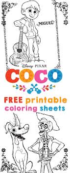 But what if your family hates music. Coco Coloring Sheets And Activity Sheets From Disney Pixar