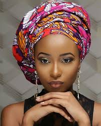 African Print Stretch Head Wrap