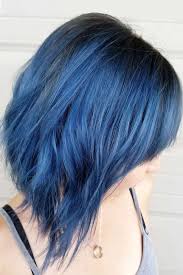 That doesn't have to mean that that short hair is boring. 50 Tasteful Blue Black Hair Color Ideas To Try In Any Season