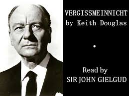 Vergissmeinnicht by Keith Douglas