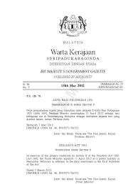 Selamat bercuti buat semua. ~~~semalam bercuti xsempat nk update blog.(' Warta Kerajaan Mengenai Cuti Pertabalan Ydp Agong