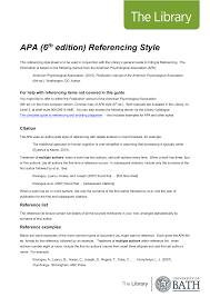 The headings are flushed left now. Apa 6th Edition Referencing Style