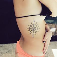 Explore the best masculine compass tattoo designs for men, from traditional to nautical and more. Tattoo Compass Simple