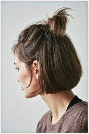 Hipster Half Top Knot Short Hair Styles Hair Styles Hair Looks