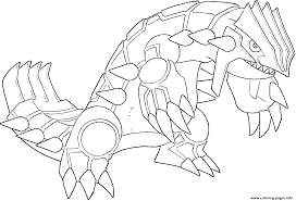 Legendary groudon pokemon coloring pages printable. Groudon Generation 3 Coloring Pages Printable