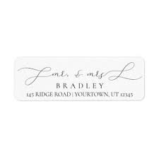 Mr And Mrs Return Address Labels Wedding Invite Zazzle Com Wedding Return Address Labels Return Address Labels Address Labels