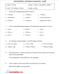 metric and imperial conversions doingmaths free maths