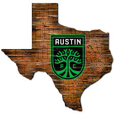 Planned austin fc soccer stadium. Austin Fc Distressed State With Logo Sign