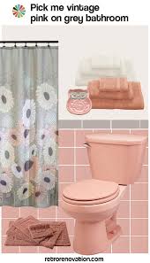 (you can download all of my paint colors here). 12 Ideas To Decorate A Pink And Gray Vintage Bathroom