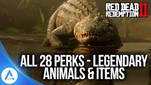 All 28 Perks Legendary Animals Items Red Dead Redemption Redemption Animals