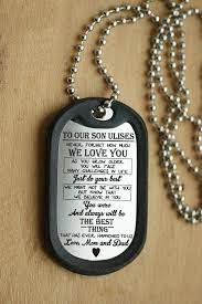 Custom Gift To Son Son Dog Tag To My Son Pendant Necklace Son Gift From Mom Dad Son Pendant Necklace Gift For Son Son Gift Son Gift Army Dog Tag Dog