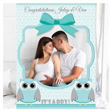 Amazon Com Custom Home Decor Owl Baby Shower Photo Booth Prop Sizes 36x24 48x36 Personalized Social Media Style Owl Baby Shower Photo Booth Frame Animal Baby Shower Baby Boy Handmade Nursery Decor