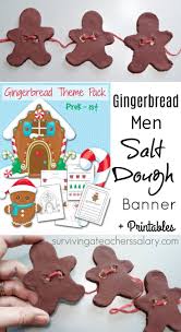 Salt Dough Recipe Gingerbread Men Banner Sensory Decor Salt Dough Christmas Crafts For Kids Christmas Crafts For Kids To Make