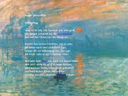 Befiehl den letzten früchten voll zu sein; Rainer Maria Rilke Ich Furchte Mich So Vor Der Menschen Wort Ich Furchte Mich So Vor Der Menschen Wort Sie Sprechen Alles So Deutlich Aus Und Dieses Ppt Video Online Herunterladen