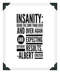 Albert Einstein Quote Insanity 2 Printable Wall Posters Black And White Typography Downloadable Home Einstein Quotes Albert Einstein Quotes Albert Einstein