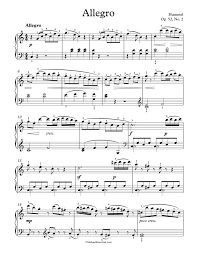 Mozart Piano Sonata In C Major K545 Sheet Music Free Piano Sheet Music Allegro Op 52 No 2 Hummel Enjoy Piano Sheet Music Free Piano Sheet Piano Sheet Music