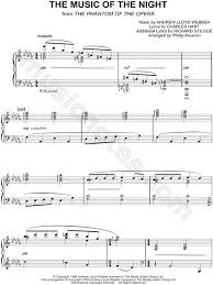 Faber piano adventures is an exciting and innovative method series by randall and nancy faber, a husband and wife team that has dedicated their lives to the teaching of musicians. The Music Of The Night From The Phantom Of The Opera Sheet Music Piano Solo In Db Major Transposable Download Print Sku Mn0088292