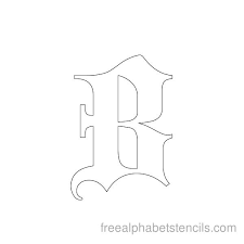 Old english blackletter stencils to print. Gothic Alphabet Stencils Freealphabetstencils Com