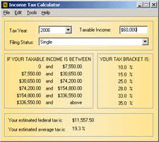 Income Tax Calculator Software