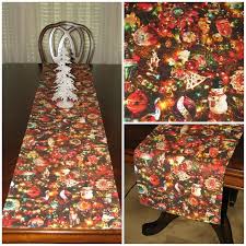 Christmas Table Runner Christmas Table Decor Kitchen Island Etsy Christmas Table Decorations Christmas Table Runner Christmas Table