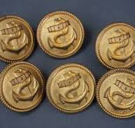 Original German WWII Kriegsmarine Uniform Buttons 25mm Dated 1940