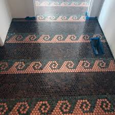 One thing's for sure, if you just have to have a penny floor then she lays out in detail all the materials you will need, how to make a penny floor template and then apply the coins to a mesh. A Penny For Our Thoughts On The Penny Floor Trend