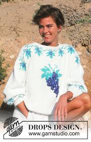 Cross stitch patterns featuring antiques by kooler design studio. On The Grapevine Drops 18 1 Free Knitting Patterns By Drops Design