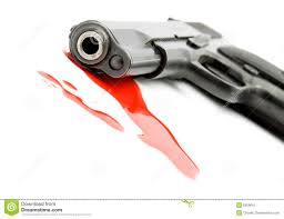 Image result for Gun with blood stains