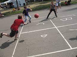 It is a very simple sport that can be played indoors or outdoors on any hard surface. Monday S Game 51 Four Square Tacomagic S Random Insanity