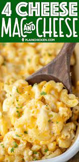 4 Cheese Mac And Cheese Recipe So Easy And It Tastes Amazing No Roux Or White Sauce Simply Easy Mac N Cheese Recipe Easy Cheese Recipes Easy Mac And Cheese
