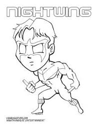 Free printable nightwing coloring pages for kids. Nightwing Coloring Page Dibujos