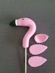 6 Flamingo Cupcake Topper Flamingo Dekorationen Flamingo Party Essbare Fondant Flamingo To Flamingo Cupcakes Flamingo Topper Fondant Decorations