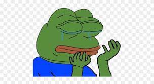 Sadge is an emote on twitch depicting a flattened version of pepe the frog with a sad, disappointed expression and a downward glance, and a variation on pepega. View Sad Pepe Xqc Pepehands Hd Png Download 640x480 73311 Pngfind