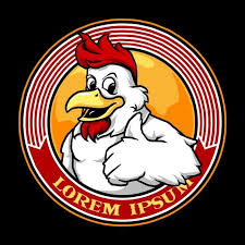 Gambar Reka Bentuk Maskot Ayam Makanan Merah Maskot Png Dan Vektor Untuk Muat Turun Percuma Mascot Design Chicken Logo Line Art Design