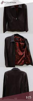 Copy Couture J Park Leather Zipped Jacket Size Couture By J Park Soft Full 100 Leather Fully Zippered C Leather Jacket Women Brown Clothes Design Couture
