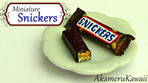 Snickers Inspired Miniature Chocolate Bar Polymer Clay Paper Tutorial Snickers Chocolate Bar Chocolate Bar Clay Food