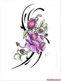 We have compiled a collection of daffodil tattoos here for you, if you prefer to go for themes like beauty, fairness, honesty or pure love. Purple Flower Feminine Tattoo Design