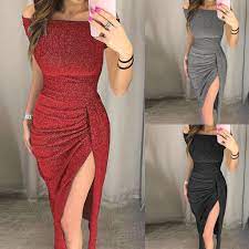 4.6 out of 5 stars 471. Dress Women Christmas Party Dress Ladies Bag Hip Split Off Shoulder Sexy Long Bodycon Dress Bright Crystal Dinner Dress Vestidos Dresses Aliexpress