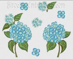 Flower Set Hydrangea Machine Embroidery Design Floral Embroidery Patterns Machine Embroidery Designs Embroidery Designs