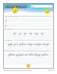Writing practice cursive letters worksheets printables. Cursive Letters A Z Worksheets K12reader
