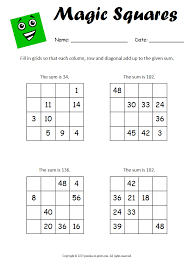 I would love to see as many diagrams and instructables as posible on this. Magic Square Worksheets